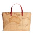 Borsa Donna a Mano 1A Classe Alviero Martini linea Soft Generation stampa Geo Classic e Rosso GV75 Hot on Sale