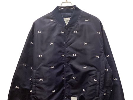 [Pre-owned] WTAPS TEAM JACKET NYLON TWILL TEXTILE   Poetry MA-1 221TQDT-JKM01 Online now