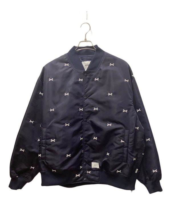 [Pre-owned] WTAPS TEAM JACKET NYLON TWILL TEXTILE   Poetry MA-1 221TQDT-JKM01 Online now