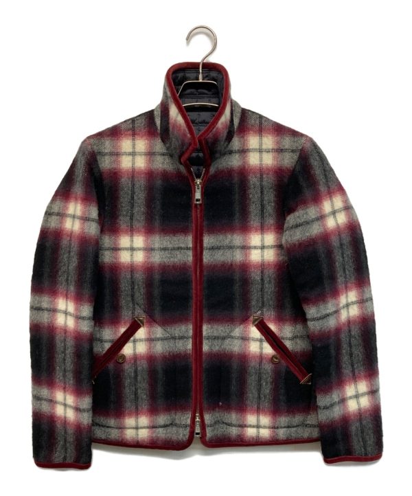 [Pre-owned] NUMBER (N)INE Check & Quilted Reversible Jacket NNJ-F913 Online now