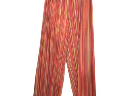 [Pre-owned] PLEATS PLEASE Multi-stripe pleated pants PP11-JF552 PP11-JF552 Online