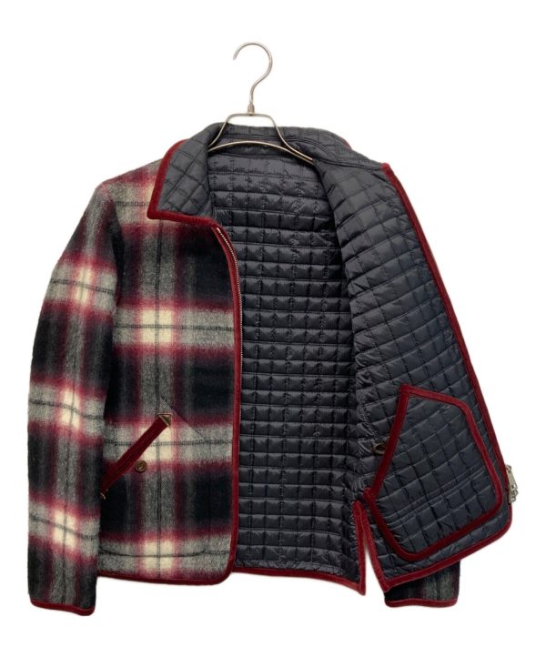 [Pre-owned] NUMBER (N)INE Check & Quilted Reversible Jacket NNJ-F913 Online now