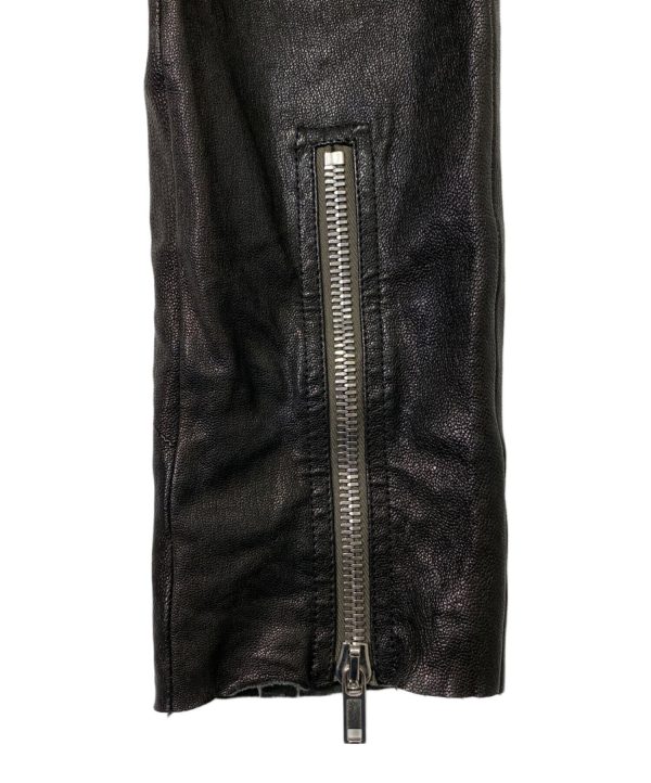 [Pre-owned] RICK OWENS leather pants RU02V2332-LSG For Sale