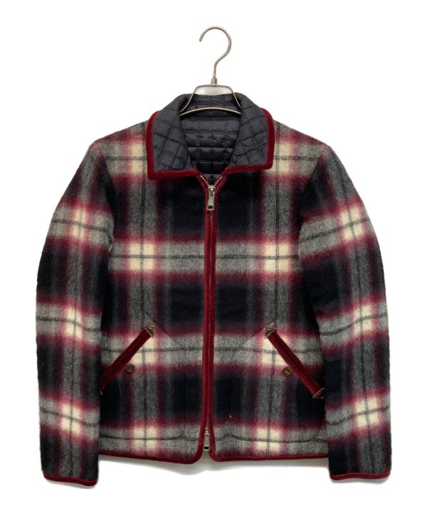 [Pre-owned] NUMBER (N)INE Check & Quilted Reversible Jacket NNJ-F913 Online now