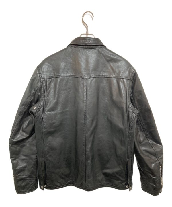 [Pre-owned] NEIGHBORHOOD Police Leather Riders Jacket TSNH-JK-M01 Online Hot Sale