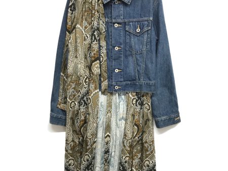 [Pre-owned] JUNYA WATANABE COMME des GARCONS Paisley Dress Docking Denim Jacket AD2019 JD-J001 JD-J001 Online Sale