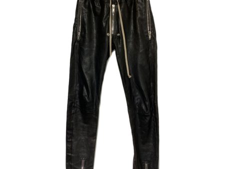 [Pre-owned] RICK OWENS leather pants RU02V2332-LSG For Sale