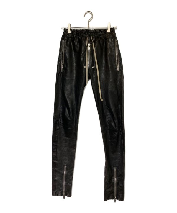 [Pre-owned] RICK OWENS leather pants RU02V2332-LSG For Sale