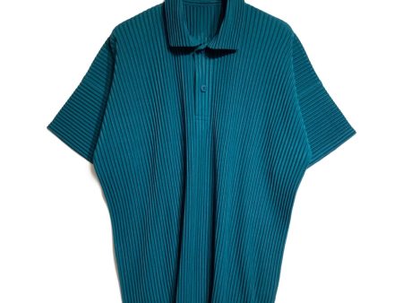 [Pre-owned] HOMME PLISSE ISSEY MIYAKE Short sleeve pleated polo shirt HP41JM121 Fashion