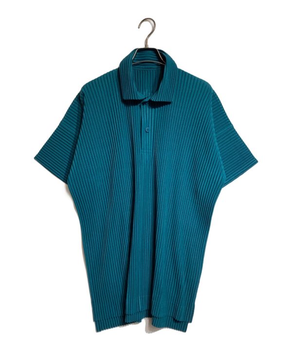 [Pre-owned] HOMME PLISSE ISSEY MIYAKE Short sleeve pleated polo shirt HP41JM121 Fashion