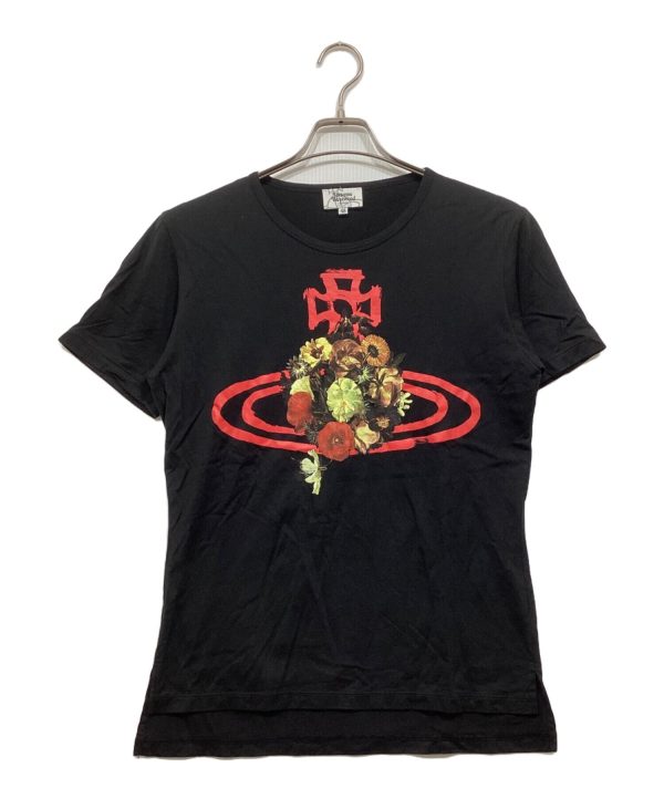 [Pre-owned] Vivienne Westwood man Floral Orb Print T-Shirt VW-LP-89565 Discount