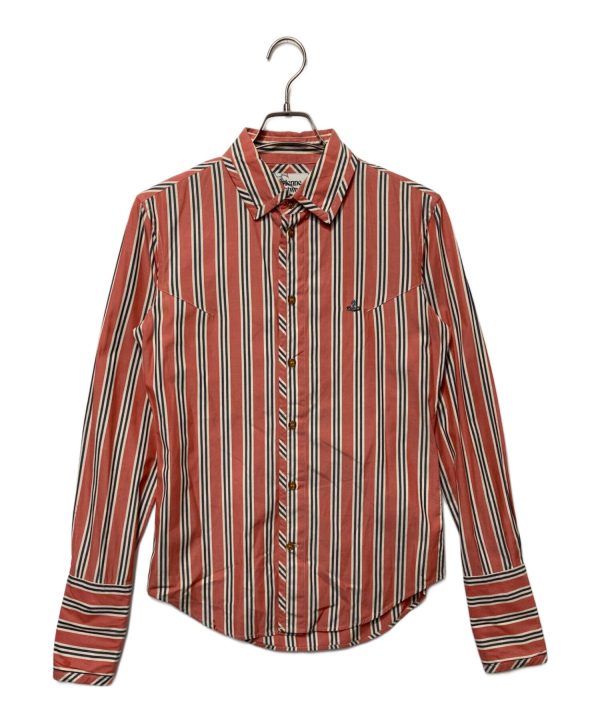 [Pre-owned] Vivienne Westwood man Orb Embroidery Shirt VW-CR-72048 For Cheap