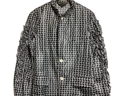 [Pre-owned] COMME des GARCONS HOMME PLUS Ruffle Sleeve Chain Pattern Tailored Jacket PI-J067 Hot on Sale